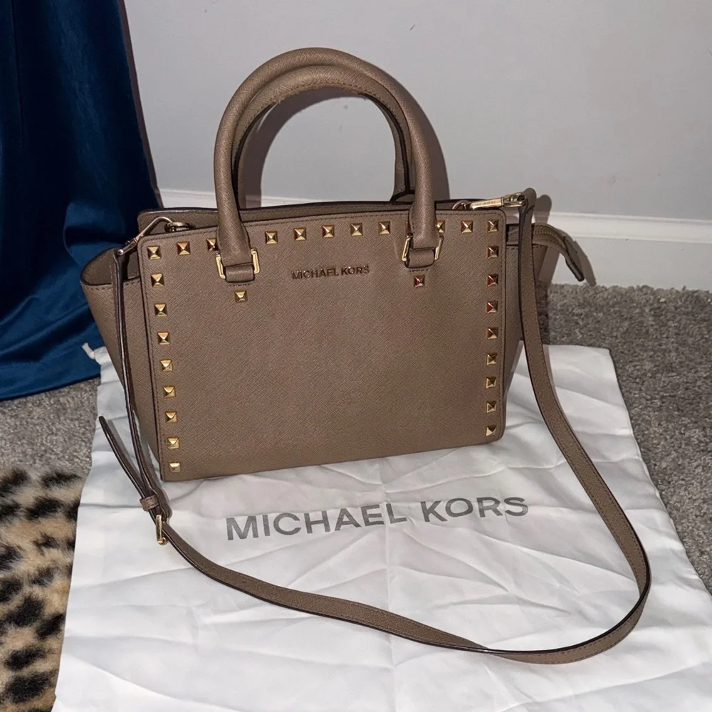 Michael Kors Studded Handbag - Picture 3 of 8